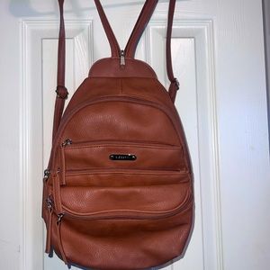Brown taupe backpack